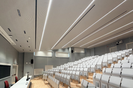 Soft Top wooden ceilings & claddings at the Aula Magna
