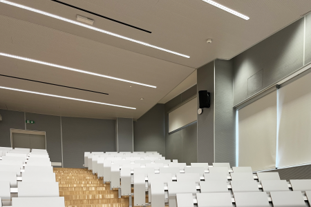 Soft Top wooden ceilings & claddings at the Aula Magna