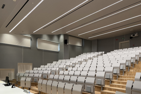 Soft Top wooden ceilings & claddings at the Aula Magna